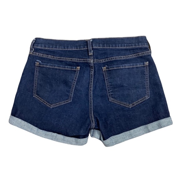 Women's Old Navy 6 S Small Shorts Jeans Denim Navy Blue Rolled Hem Stretch NWOT - Picture 4 of 8